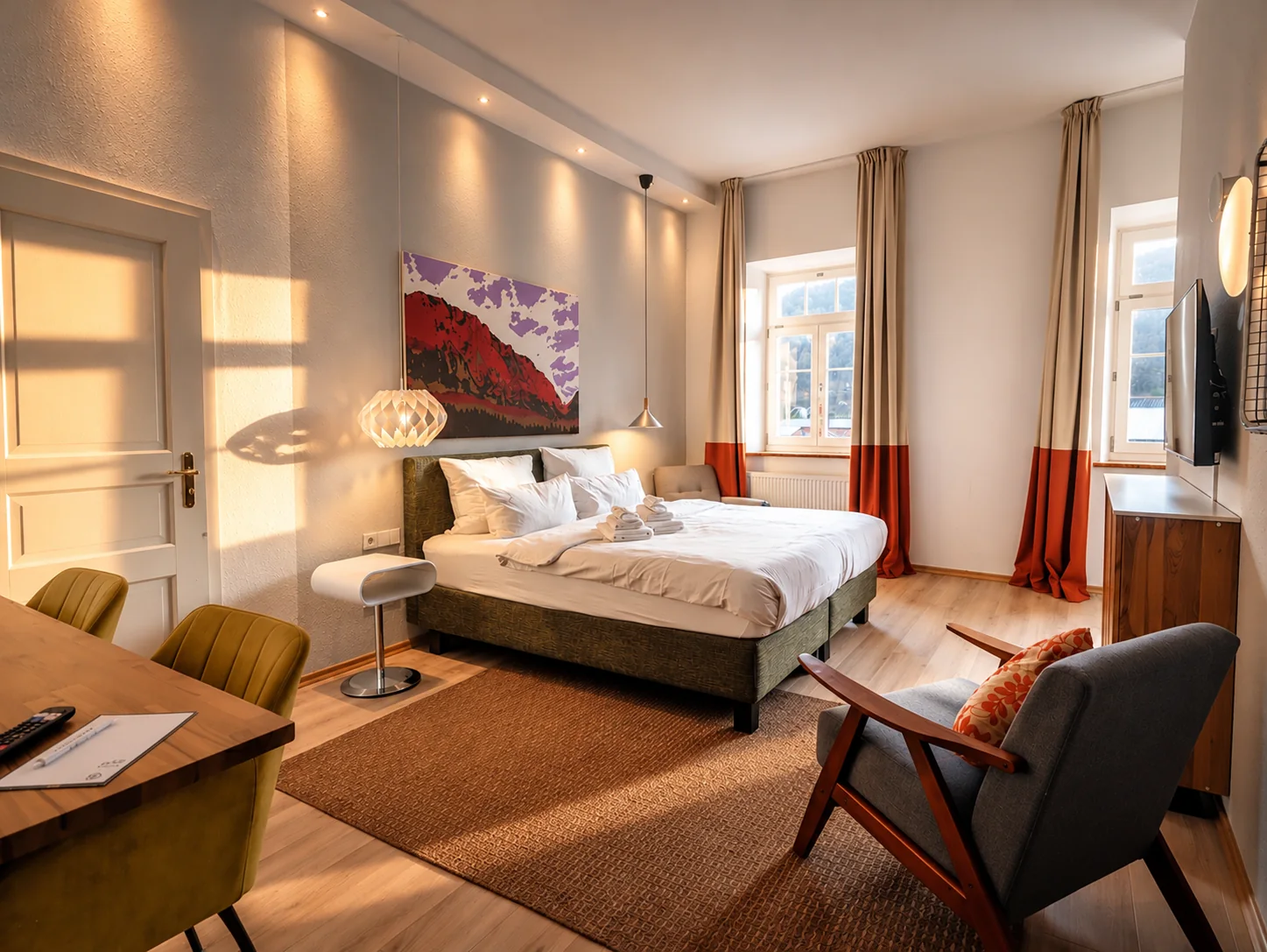 Roomy Doppelzimmer im Townhouse Ruhpolding – Zimmerbeispiel